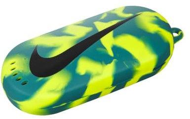 Nike Schwimmbrillenetui, Grün, Modern, Kratzfestes Silikon, Belüftungsperforationen