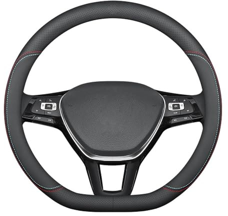 ZXCVDF Lenkradbezug Auto für Toyota Proace City I 2020-2024,Mikrofaser Leder Lenkradhülle 37-38cm/15'' Lenkradhülle für Sommer & Winter Anti Rutsch Lenkradabdeckung Lenkradschoner