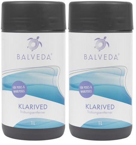 BALVEDA KLARIVED Trübungsentferner 2X 1 L, Klar-Effekt für Pools & Whirlpools