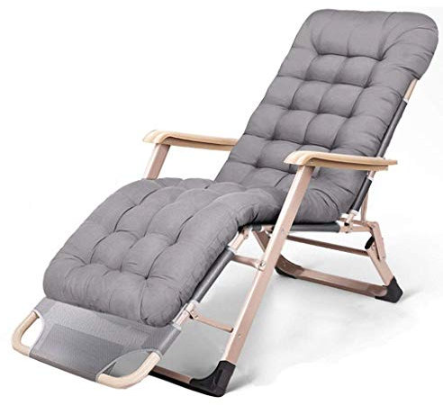 CRBUDY Klappbarer Liegestuhl mit Armlehne, Klappstuhl, Bürostuhl, verstellbar, belastbar, robust, atmungsaktiv, rutschfest, langlebig, Loungesessel (J)