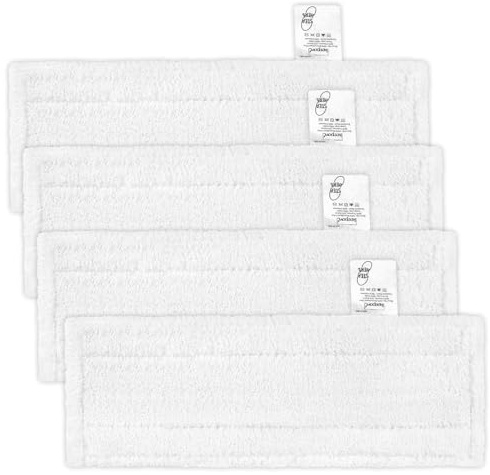 KEEPOW 4Pack For Karcher Steam Cleaner Pads, Steam Mop Pads For Karcher SC 2 EasyFix Steam Cleaners, Premium Reusable For Karcher Steam Cleaner Cleaning Cloths, For Karcher Steamer Pads