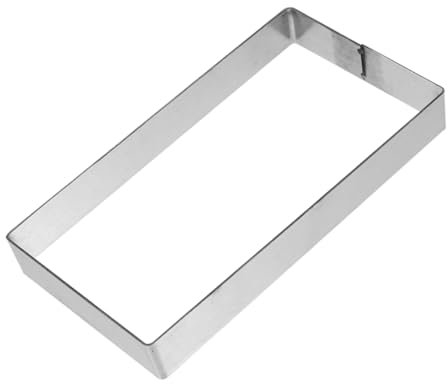 IMIKEYA Inossidabile Per Pancakes e Rettangolare Multifunzionale Per Mousse e Dolci Utensile e Facile