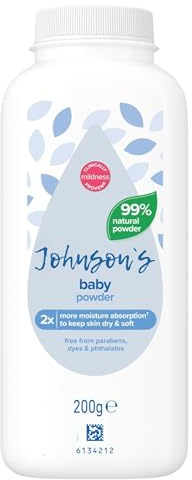 J & Johnson's Baby Powder | Clinically Proven for Newborn Baby Powder Delicate Skin | Leaves Skin Soft and Smooth | 200 gram