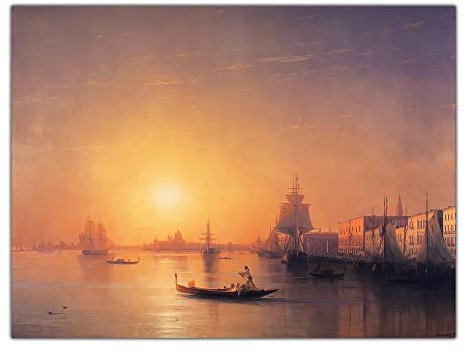 Malen-nach-Zahlen-Set für Erwachsene, Ivan Aivazovsky, Venedig, Ölgemälde nach Zahlen, Heimdekoration, Geschenke