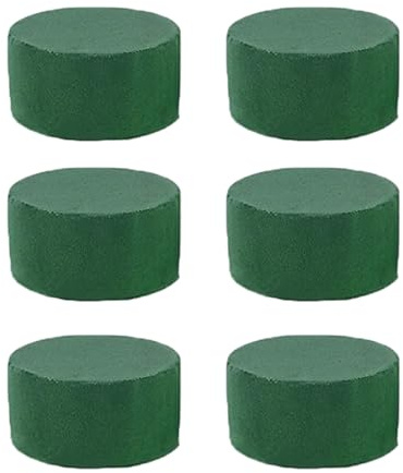 XUQEAYWD 6 Stück Blumensteckschaum, 4x8cm Steckschaumblöcke, Steckmasse Für Blumengestecke, Trockensteckmasse Für Feiern, Hochzeit, Geburtstag, Steckmasse, Steckmoos