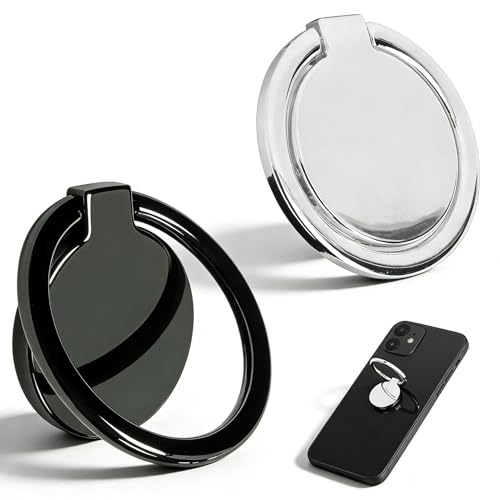 MUNTE 2 Stück Handy Ring Halterung 32 mm,180° Drehbar Fingerhalterung Handy