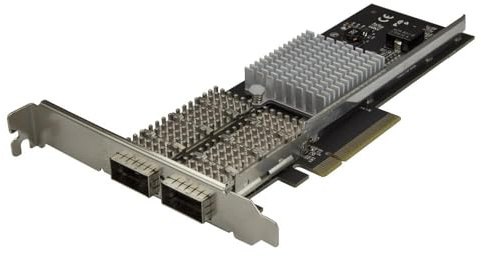 StarTech.com Dual Port 40G QSFP+ Network Card - Intel XL710 Open QSFP+ Converged Adapter - PCIe 40 Gigabit Ethernet Server NIC - 40GbE Fiber Optic LAN Card - Dell PowerEdge HPE ProLiant (PEX40GQSFDPI)