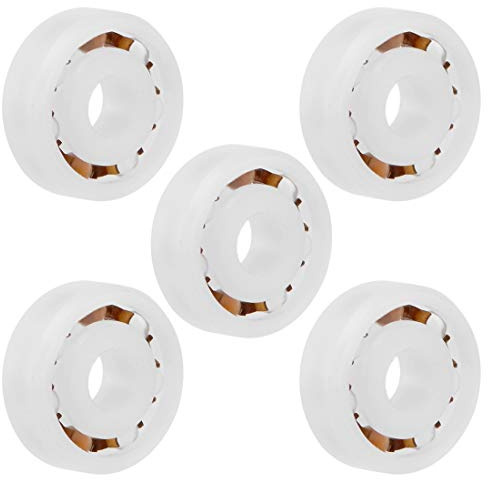 sourcing map 603 POM Plastic Bearings 3x9x3mm Glass Ball Nylon Cage Pack of 5