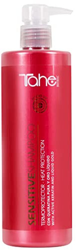 Tahe Botanic Solar Rimozione di residui Shampoo di protezione dal calore Sensitive con cheratina pura e oro liquido (400 ml)