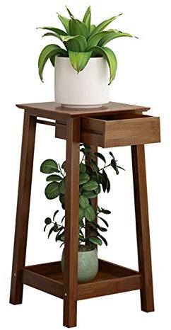 ASDQWER Séjour Fleur Jardinière Jardinière Pot Support en Rack Réservoir De Poisson COLONNES Simple Fleur Jardinière en Bois Massif Multicouche Support Solide Tour,Large