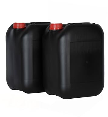 Garrafa 20 Litros Negra Boca ancha ADR Homologada Gasolina Resistente Químicos Furgoneta Camper Camping Aire acondicionado liquidos acidos deposito homologacion Transporte Productos peligrosos