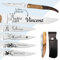 Couteau pliant Laguiole Le Rustique personnalisable – Lame gravée avec un prénom – Lame inox 8 cm – Manche bois – Cadeau pour Homme, Papa, Papy - Idée cadeau personnalisable
