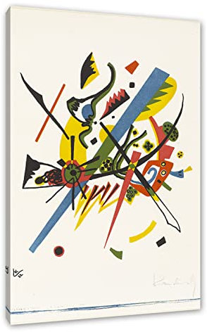 Pixxprint Wassily Kandinsky - Kleine Welten I, Größe: 80x60cm, Leinwandbild, fertig gespannt, Wandbild, Dekoration, Kunstdruck, kein Poster