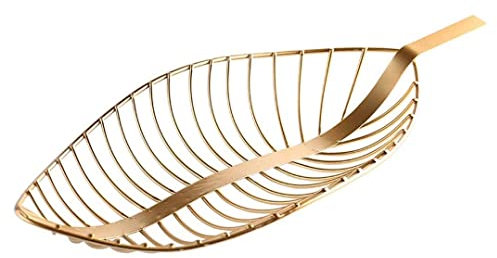 Corbeille Fruit Coupe a Fruit Panier de fruits de fruits de feuilles simples modernes Snack Snack Basket Séjour Table basse Table à manger Table de cuisson Fruit Plaque Décoration Bol de fruits (Coule