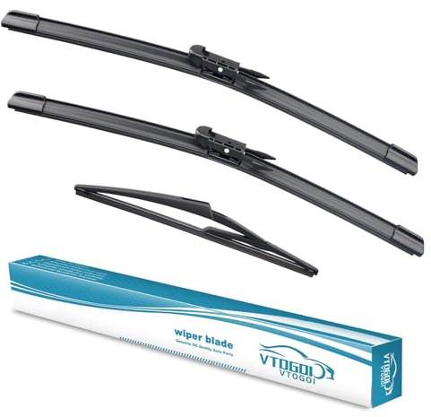VTOGOI Wiper Blades With Rear Wiper Blades Set For Mini Cooper Countryman 2011-2016,Automotive Replacement Windshield Wiper Blades, That Meet OEM Quality Easy DIY Install 20 +19+10(Set of 3)