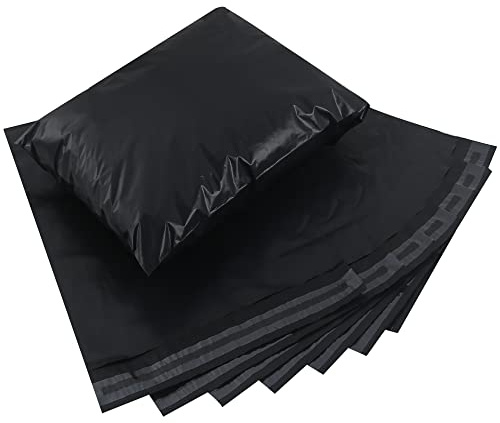 huruirui Buste per la Spedizione dei Vestiti,50 * 60cm Buste Postali Grandi e Pacchi per la Spedizione,Nero Buste per Spedizioni Vinted Impermeabile Sacchetti Spedizione per l'imballaggio 10PCS