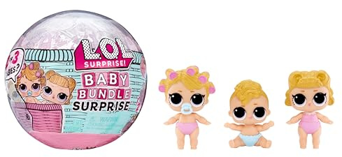 L.O.L. Surprise! Baby Bundle Surprise - Poupées à Collectionner sur le Thème du Bébé - Jumeaux, Triplés ou Animaux avec Révélation par l'Eau - 2 ou 3 Poupées Incluses - pour les Filles de 3 Ans et +