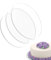 Nchdewui 4 Stück Acryl Cake Board, Cakeboard Rund, Kuchenplatte, Wiederverwendbar Tortenunterlagen Zum Servieren Von Kuchen, DIY Handwerk (28cm)