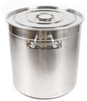 THEGA Kochtopf - 35 Liter Catering-Suppentopf, Kochtopf Mit Edelstahldeckel Und Griffen, Warm Halten, Großer Kochtopf Zum Kochen, Schmoren Für Familie Und Restaurant