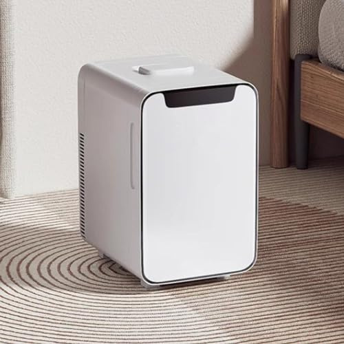 Småkylskåp för Bil, Elektriskt I Minikylskåp, Kompakt Kylskåp för Sovrum, Rum, Sovsal, Vardagsrum, Kök, Kontor, Camping, Resor, Båt (Color : White, Size : 18L)