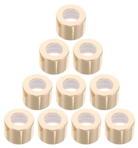 HAKIDZEL Tappi per Bottiglie di Diffusore Ricaricabili Oro in Allumina, 10 Pezzi Compatibili Flaconi Diffusori Vuoti da 2,4cm per Ufficio e Casa