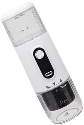 ZWTPGKRD Macchina da caffè espresso adatta ai viaggi con cialde per caffè espresso con struttura in ABS, adatta per uso domestico ed esterno