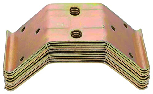 DIYEAH 10pièces Équerres Angle à Double Trou Pour Meubles Plaque De Jonction De Réparation Équerre De Liaison Ferrure Angle