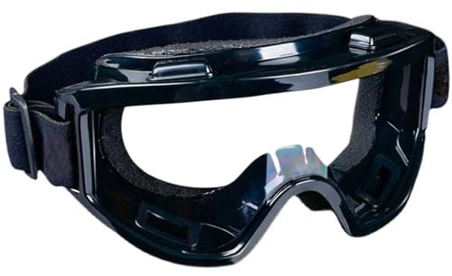 Safety Goggles, Anti-Fog Protective Eyewear, 7.87 Inches Clear Vision, Anti-Scratch & Dust-Proof, Over-Eyeglasses Design for Men, Work, Construction, Outdoor, Industrial Use