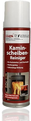 HARK Kaminscheibenreiniger Spray Hochleistungs-Aktivschaum entfernt Ruß & Schmutz effektiver Kaminglasreiniger Glas- und Kamin-Ofen-Reiniger - 300 ml
