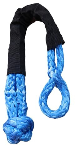 Corde De Remorquage À Manille Souple, Corde Synthétique Solide, Forte Résistance À La Rupture for Camions, SUV, Remorquage De Véhicules(Blue)