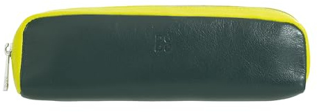 DUDU Stift Etui Colorful aus Buntem Leder mit Reissverschluss für Büro und Schule Mangrove