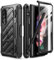 SupCase Hülle für Samsung Galaxy Z Fold 3 5G (2021), Stoßfest Handyhülle Bumper Case Robust Schutzhülle [Unicorn Beetle Pro] mit integriertem Displayschutz & Ständer & S Pen Slot (Schwarz)