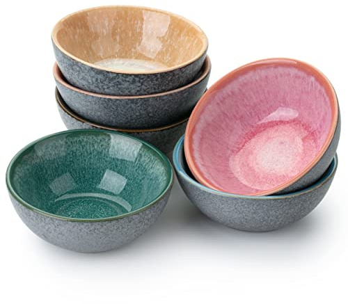 Brew To A Tea BTaT- Ceramic Dipping Bowls, 3.5 oz, 3.5 Inches, Soy Sauce Dish Ceramic, Small Serving Bowls for Side Dishes, Condiment, Sauces & Nuts, Chip-Resistant Dishwasher & Microwave Safe