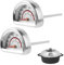 IXYHKB 2 Pcs Oven Thermometer, Termometro da Forno, Termometro da Forno Interno, Termometro Forno Legna, Termometro per Forno Omnia, Termometro per Barbecue, Forno a Legna, Forno in Pietra, Barbecue