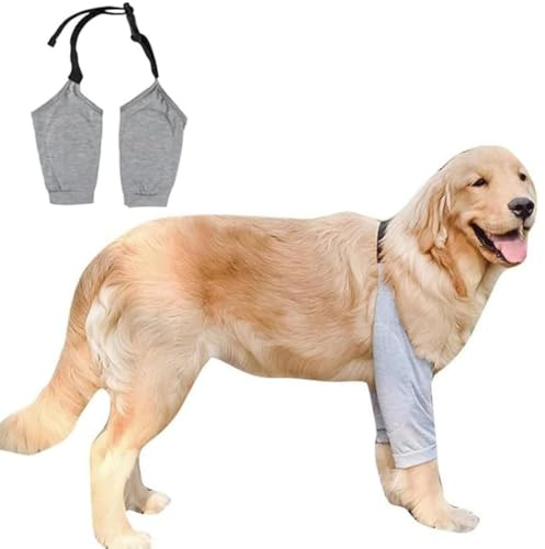 Hundebeinschutz, Ellenbogenbandage Hund, Ellenbogenschutz für Hunde, Hund Recovery Sleeve für Vorderbeine, Ellenbogenbandage Ellbogenschoner für Kleine, Mittelgroße und Große Hunde