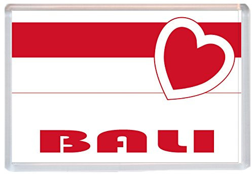 Bali - Love Indonesia/Indonesian Flag Towns, Cities & Islands - 96 x 67mmJumbo Fridge Magnet