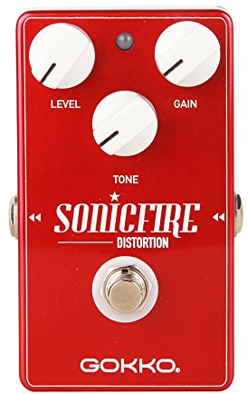 GOKKO AUDIO GK-25 SonicFire Distortion effektpedal för gitarr