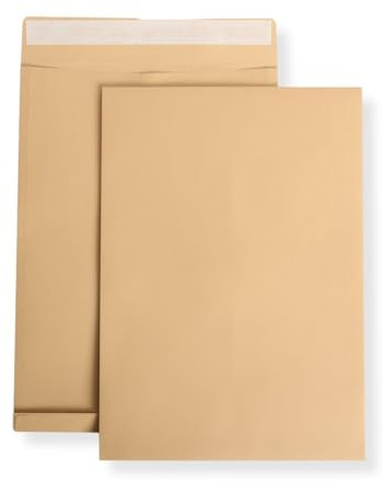 900 St. DIN B4 Faltenversandtaschen braun Stehboden und 20 mm Falte 130 gr. Kuvert 250x353x20 mm Haftklebend Briefumschläge HK Briefhüllen