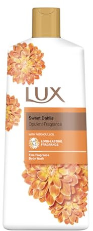 LUX Body Wash, Sweet Dahlia with Patchouli Oil - Gentle & Soothing Skin Care, Nourishing Body Cleanser, Aromatic Bath Soap, Shower Gift for Women - Pack of 1, 600 ml