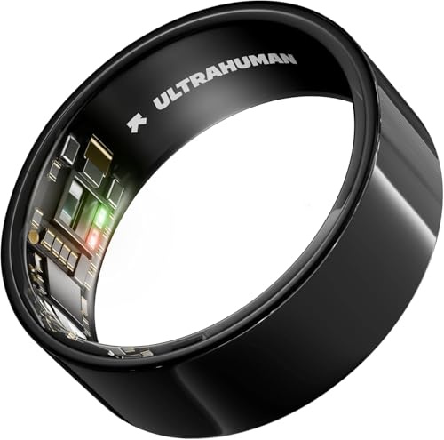 ULTRAHUMAN Ring AIR – Smart Ring für Damen und Herren | Schlaf, Fitness, HRV -Tracking, Stressanalyse & Zyklusüberwachung | Kein ABO | Bis zu 6 Tage Akkulaufzeit | (Größe 14)