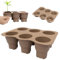 Winmany Paquete de 2 bandejas de inicio de semillas de silicona, 6 celdas grandes, reutilizables, bandejas de cultivo de microverdes, kit de iniciación de plantas de bonsái, taza de germinación de