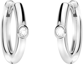 SOFIA MILANI - Damen Ohrringe 925 Silber - mit Zirkonia Steinen - Zirkonia Creole