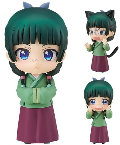 PVC-Figur Maomao, 10 cm, austauschbare Kopfaccessoires, Schreibtischdekoration, Geschenk