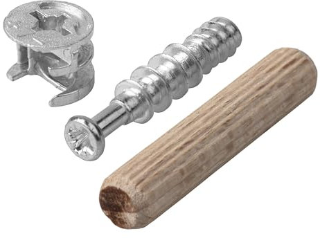 wolfcraft Ferrures excentriques pour meubles - Accessoires pour assemblages vissés - Accessoires pour le kit de ferrures excentriques pour meubles - 2955000