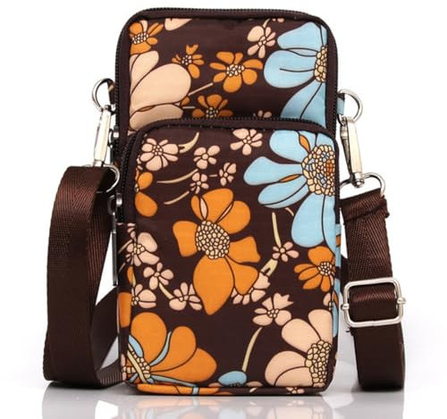 JEYORZY 1pcs Mini borsa a tracolla per telefono, Borsa a Tracolla da Donna Nylon, Mini Cellulare Portafogli Donna con Tracolla Borsa Porta Cellulare, borsa da donna per telefono, Borsa Messenger Donna
