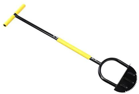 IOIUSKKU Macchina per tagliare l'erba Moon Lawn, pratica e durevole, con spazio sufficiente sulla pala per una piattaforma a gambe larghe, manuale