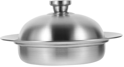 FUNNETOYU Cuiseur Vapeur Domestique en Acier Inoxydable 304 avec Couvercle, Panier Vapeur Multifonction Pratique pour Cuisine Maison et Restaurant