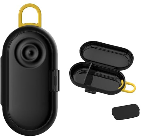 Portable Earphone and Earplug Storage Case - Durable and Compact Organizer with Carabiner Clip