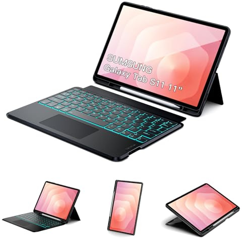 Magnetic Detachable Touchpad Keyboard Case for Samsung Galaxy Tab S11 11