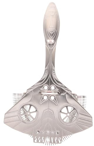 OUNONA Colino per Cocktail Professionale in Acciaio Inox Filtro per Ghiaccio Adatto a Cocktail Filtrati da Bar Facile Manutenzione Design Europeo